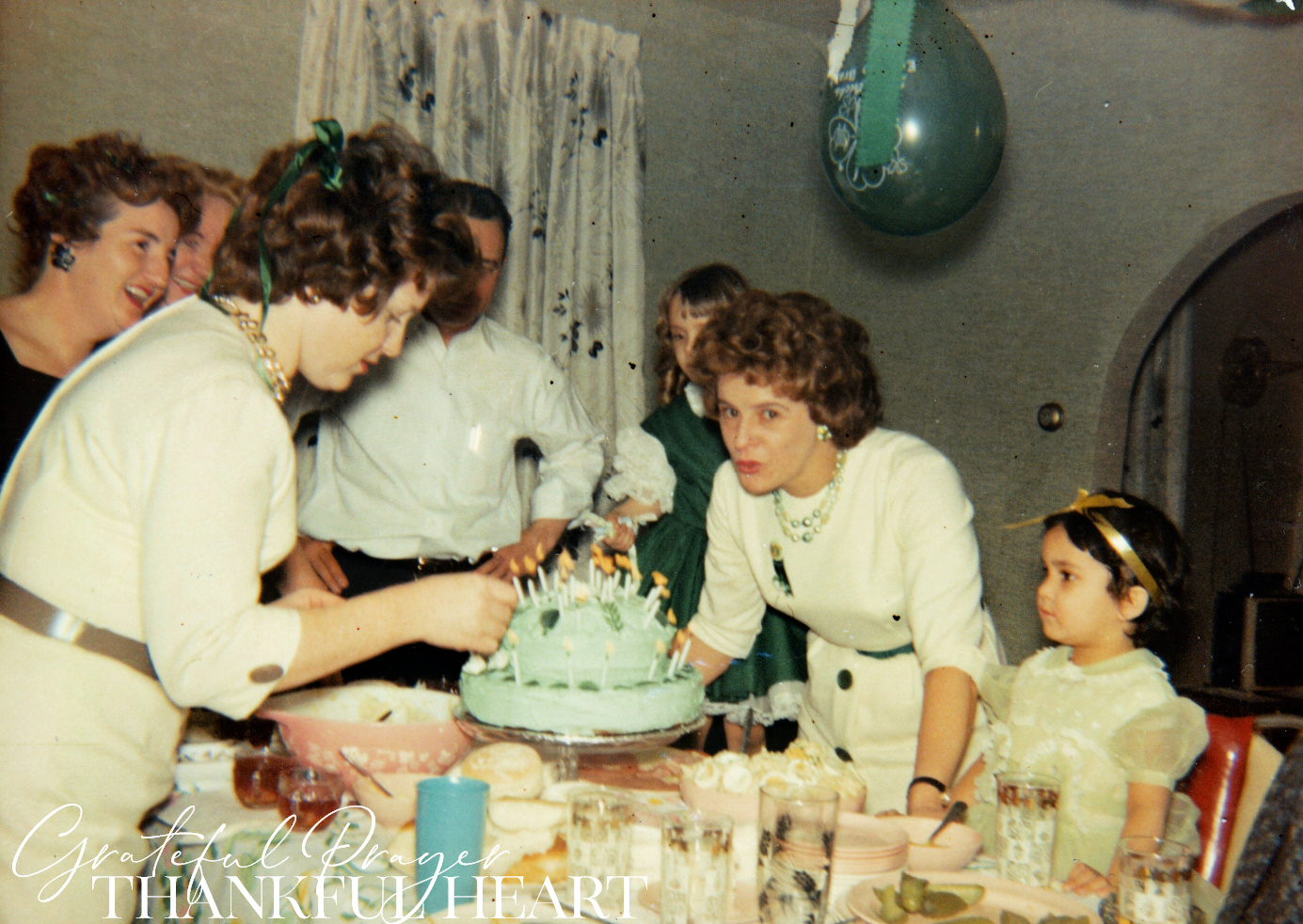 Vintage Mommy St Patrick's Day birthday party 