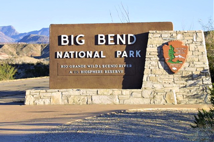 Big Bend National Park entrance southwest Texas travel guide.