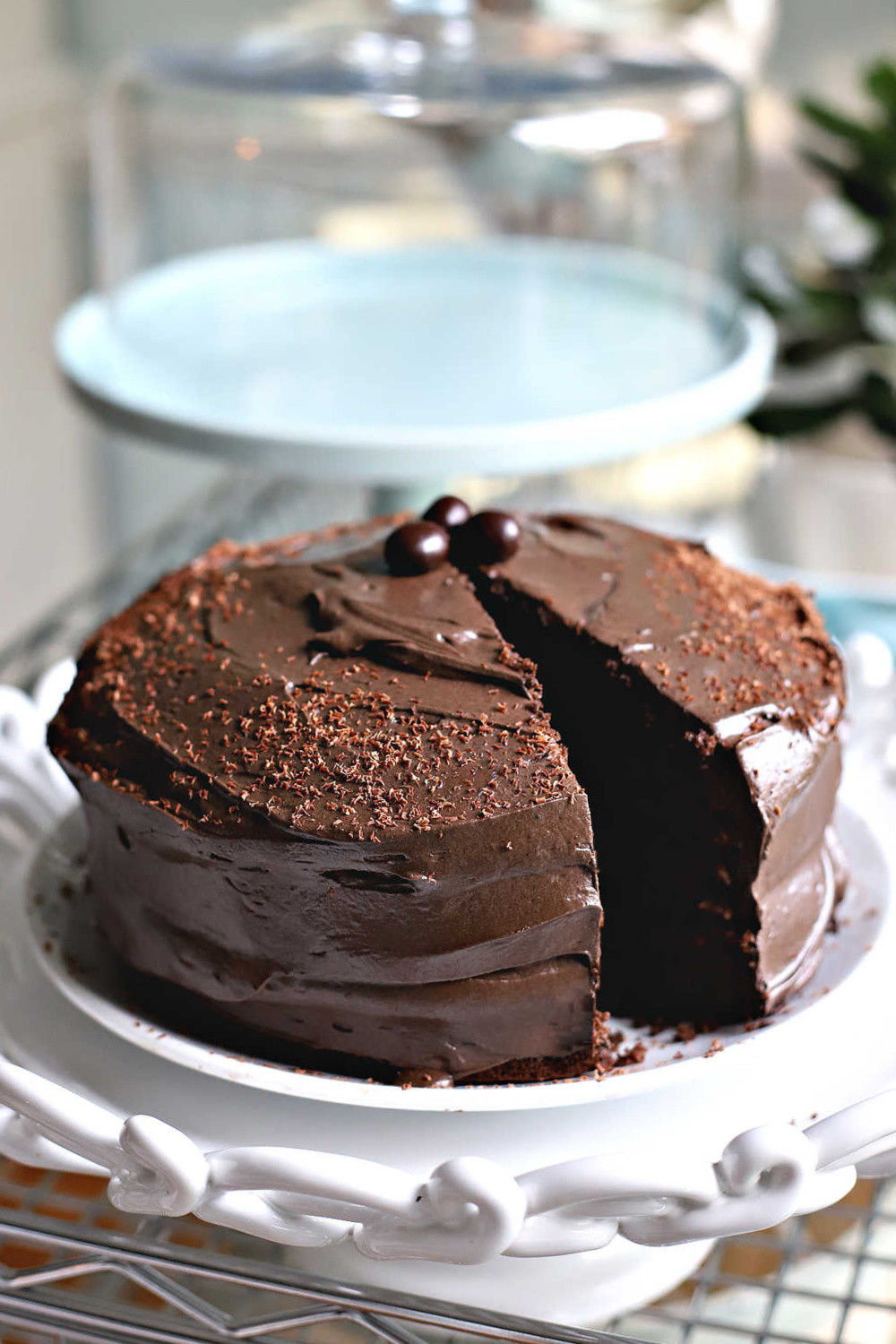 Chocolate Cake with Peppermint Mocha Frosting * My Hot Southern Mess