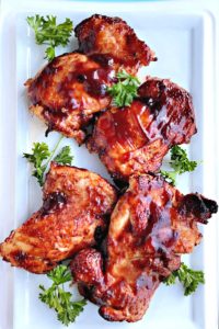 BBQ Air Fryer Chicken Thighs - Grateful Prayer | Thankful Heart