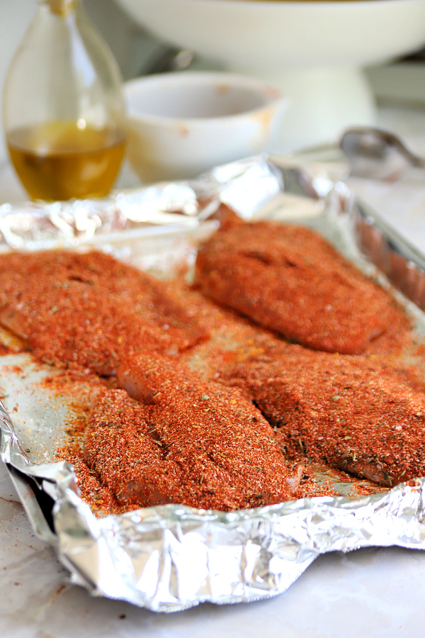 how long to bake blackened tilapia in the oven