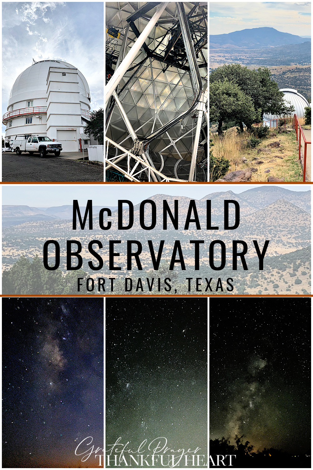 McDonald Observatory Research Facility Fort Davis, Texas visitor guide.